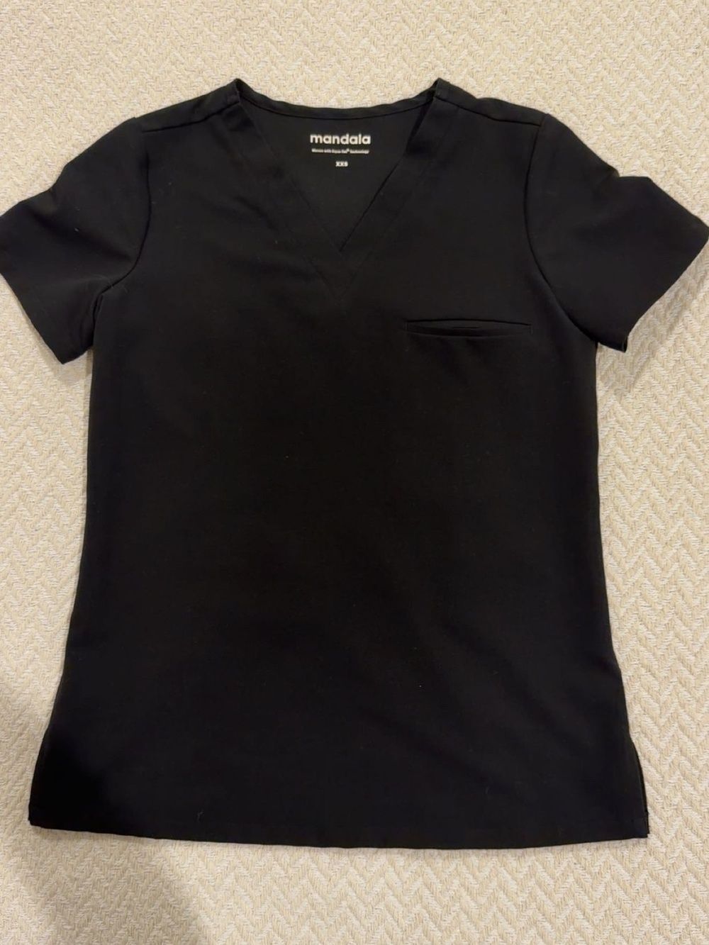 Mandala Women’s Black Scrub Top